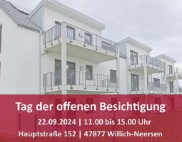 Save the date – 22.09.2024 – Tag der offenen Besichtigung in Willich-Neersen