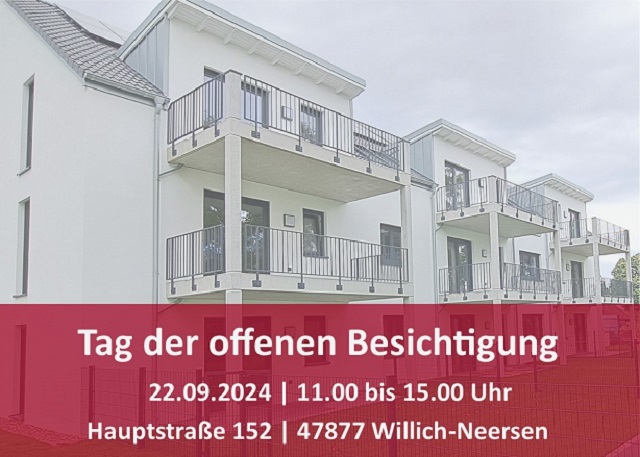 Save the date – 22.09.2024 – Tag der offenen Besichtigung in Willich-Neersen